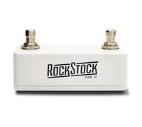 Rock Stock Dual Foot Switch Pedal - Versatile TRS Auxiliary Guitar Pedal - Expand Your Multi Effects Processor - Hand Wired and Built for the Road (Arctic White)