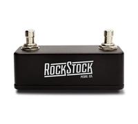 Rock Stock Dual Foot Switch Pedal - Versatile TRS Auxiliary Guitar Pedal - Expand Your Multi Effects Processor - Hand Wired and Built for the Road (Matte Black)