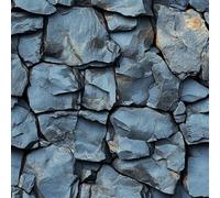 Rock Stone Wall Peel and Stick Wallpaper 0.45×20 m Removable Self Adhesive Gray Stacked Stones Contact Paper Sticky Back Thicken Waterproof Matte Wall Paper for Living Room Bedroom Furniture Decorate