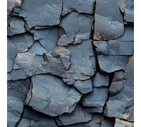 Rock Stone Wall Self Adhesive Wallpaper Gray Stacked Stones Contact Paper Peel and Stick Wallpaper Thicken Waterproof Matte with Sticky Back Canvas Wall Cabinets Furniture Stickers Decorate 0.3×5 m