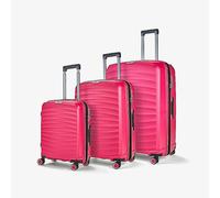 Rock Luggage Sunwave Set of 3 Suitcases Pink