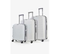 Rock Luggage Sunwave Set of 3 Suitcases White