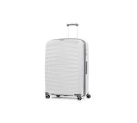 Rock Sunwave Large 120/136L Expandable Suitcase - White | Built for Adventure - Impact-Resistant Material - Telescopic Handle - 8 Smooth Wheels - TSA Lock - 79x53x34/38.5cm - 5.1kg