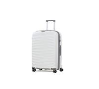 Rock Sunwave Medium 78/90L Expandable Suitcase - White | Built for Adventure - Impact-Resistant Material - Telescopic Handle - 8 Smooth Wheels - TSA Lock - 66x46x30/34.5cm - 4.1kg