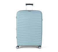 Rock Sunwave Set of 3 Expandable Hard Shell Suitcases in Light Blue- Built For Adventure, 360 Swivel-Wheels, Telescopic Handle, Impact-Resistant Material & TSA Combination Lock - Small, Medium & Large