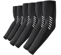 ROCK TAKIN UV Sun Protection Arm Sleeves for Men Women, UPF 50+ Cooling Sun Sleeves to Cover Arms Sports Compression Covers for Golf Baseball Football Work Running Cycling Driving - 3 Pairs