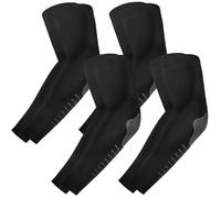 ROCK TAKIN UV Sun Protection Arm Sleeves for Men Women, UPF 50+ Cooling Sun Sleeves to Cover Arms Sports Compression Covers for Golf Baseball Football Work Running Cycling Driving - 4 Pairs