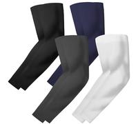 ROCK TAKIN UV Sun Protection Arm Sleeves for Men Women, UPF 50+ Cooling Sun Sleeves to Cover Arms Sports Compression Covers for Golf Baseball Football Work Running Cycling Driving - 4 Pairs