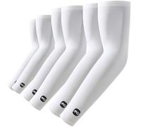 ROCK TAKIN UV Sun Protection Arm Sleeves for Men Women, UPF 50+ Cooling Sun Sleeves to Cover Arms Sports Compression Covers for Golf Baseball Football Work Running Cycling Driving - 3 Pairs