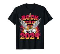 Rock the School 2024, 100th Day of School Teacher Rock Music T-Shirt
