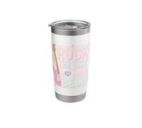 Rock The Test Academic Challenge Positive Message Stainless Steel Insulated Tumbler
