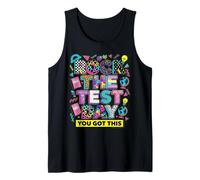 Rock The Test Day Retro 80s 90s Teacher Student Tank Top