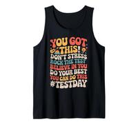 Rock The Test Day Standardized Exams Teacher Motivation Tank Top