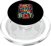 Rock The Test Dont Stress Funny Motivational Saying PopSockets PopGrip for MagSafe