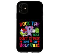 Rock the Test Don't Stress Just Do Your Best - Teacher Koala Case for iPhone 11