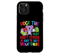 Rock the Test Don't Stress Just Do Your Best - Teacher Koala Case for iPhone 11 Pro