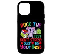Rock the Test Don't Stress Just Do Your Best - Teacher Koala Case for iPhone 12/12 Pro