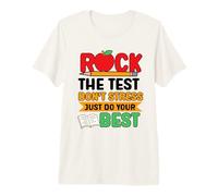 Rock The Test Don't Stress just do Your Best Teacher Testing Premium T-Shirt