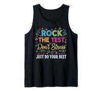 Rock The Test Don't Stress Motivation Teacher Testing Day Tank Top