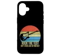 Rock The Test Dont Stress Test Day Funny Testing Day Teacher Case for iPhone 16
