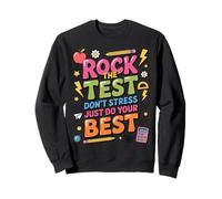 Rock The Test Student Educator Teaching School Test Day Sweatshirt
