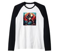 Rock the Wild with this Cool Guitar Bigfoot Costume Raglan Baseball Tee