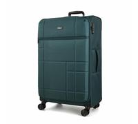 Rock Tokyo Large Soft Shell Suitcase in Green - Lightweight & Streamlined Design, 360 Swivel-Wheels & TSA Combination Lock - 78x48x31cm 89L Capacity