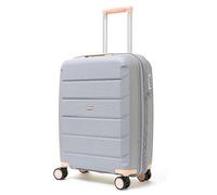 Rock Tulum 8 Wheel Small Cabin Suitcase White