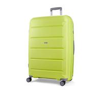 Rock Tulum Large 105/116L Expandable Hard Shell Suitcase - Lime Green | Lightweight & Durable - Telescopic Handle - Impact-Resistant - 8 Smooth Wheels - TSA Lock - 78x51x31/34cm - 5.0kg Weight