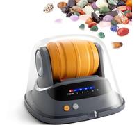 Rock Tumbler Kit - DIY Stone Polisher with Polishing Grits & Gemstones for Geology Science, Ideal for Adults & Kids