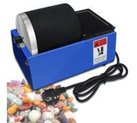 Rock Tumbler Machine - Electric Gem Grinder Kit with Leakproof Rubber Barrel, Rotary Stone Polishing Machine for Gems Crystals Glass Metal STEM Hobby