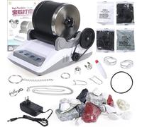 Rock Tumbler Machine Kit, Detachable DIY Stone Polisher with 7-Day Timer, Electric Gem Grinder for All Ages