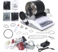 Rock Tumbler Machine Kit, DIY Stone Polishing Grinding Machine with 7-Day Timer, Electric Gem Grinder for All Ages