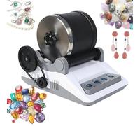 Rock Tumbler Machine Kit, Electric Gem Grinder, Stone Polisher with Timer, Detachable Design for DIY Rocks, Crystals, Gems