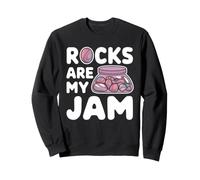 Rock Tumbling Hobbyist Polished Stones and Lapidary Art Sweatshirt
