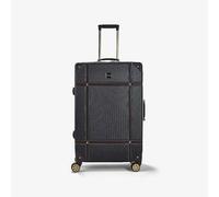 Rock Vintage 8 Wheel Large Suitcase Black