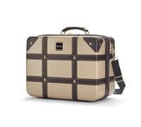 Rock Vintage Hard Shell Travel Vanity Case in Gold - 1.3kg