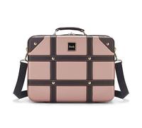Rock Vintage Hard Shell Travel Vanity Case in Pink - 1.3kg
