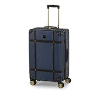 Rock Vintage Medium 57L Hard Shell Suitcase - Navy
