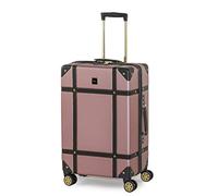 Rock Vintage Medium 57L Hard Shell Suitcase - Pink