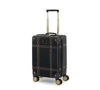 Rock Vintage Small 32L Hard Shell Suitcase - Black