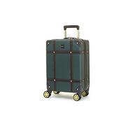 Rock Vintage Small 32L Hard Shell Suitcase - Emerald Green