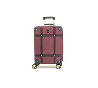 Rock Vintage - Suitcase Hard-Shell 4 Spinner Wheels Travel Bag - Small - Burgundy