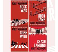 Rock War Series Robert Muchamore Collection 4 Books Set (Rock War, Boot Camp, Gone Wild, Crash Landing)