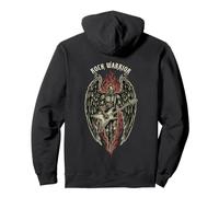Rock Warrior Angel Guitar Vintage ROCK Music Pullover Hoodie