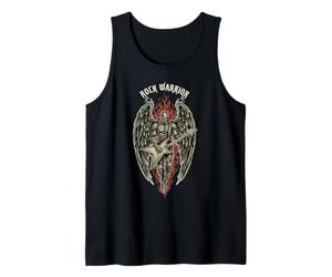 Rock Warrior Angel Guitar Vintage Rock Music Tank Top