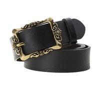 Rock Woman Waist Belt With Relief Pattern Buckle Fashion Adjustable For Men Jeans Skirts Pant Metal Belts Thin Men Fashion Punk Night Club Decors