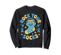 Rock Your Socks World Down Syndrome Awareness Boys Girls Sweatshirt