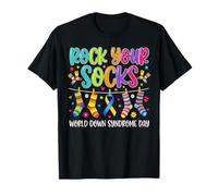 Rock Your Socks World Down Syndrome Day Funny Kid Men Women T-Shirt