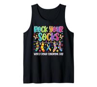 Rock Your Socks World Down Syndrome Day Funny Kid Men Women Tank Top